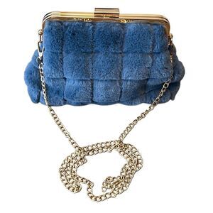 Urban Expressions Womens‎ Faux Fur Chain Evening Clutch Crossbody Small OS NWOT
